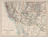 USA SOUTH WEST. California Arizona NM Colorado Utah Nevada.  JOHNSTON 1900 map