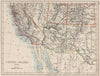 USA SOUTH WEST. California Arizona NM Colorado Utah Nevada.  JOHNSTON 1900 map