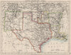 USA SOUTH CENTRAL.Texas.Proposed state of Oklahoma inc Indian Territory 1900 map