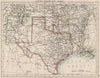 USA SOUTH CENTRAL.Texas.Proposed state of Oklahoma inc Indian Territory 1900 map