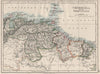 VENEZUELA / GUIANAS. Suriname. British French Dutch Guyana.  JOHNSTON 1900 map