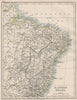 EASTERN BRAZIL. Bahia Minas Gerais Pernambuco Marabhao.  JOHNSTON 1900 old map