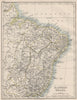 EASTERN BRAZIL. Bahia Minas Gerais Pernambuco Marabhao.  JOHNSTON 1900 old map