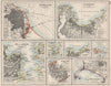 S AMERICA CITIES. Buenos Aires Rio de Janeiro Valparaiso Lima. JOHNSTON 1900 map