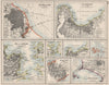 S AMERICA CITIES. Buenos Aires Rio de Janeiro Valparaiso Lima. JOHNSTON 1900 map
