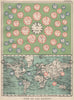 TIME OF ALL NATIONS. predates UTC/standard hourly time zones.  JOHNSTON 1903 map