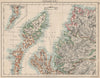 HEBRIDES. Skye Harris Lewis Uist Cromarty Highlands Scotland.  JOHNSTON 1903 map