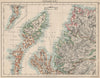 HEBRIDES. Skye Harris Lewis Uist Cromarty Highlands Scotland.  JOHNSTON 1903 map