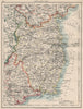 LEINSTER. Meath Dublin Longford Wexford Wicklow.  SE Ireland.  JOHNSTON 1903 map