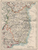 LEINSTER. Meath Dublin Longford Wexford Wicklow.  SE Ireland.  JOHNSTON 1903 map