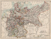 EMPIRE OF GERMANY. States. Prussia Bavaria Alsace Lorraine.  JOHNSTON 1903 map