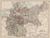 EMPIRE OF GERMANY. States. Prussia Bavaria Alsace Lorraine.  JOHNSTON 1903 map
