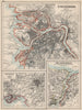 EUROPE. St Petersburg Athens Piraeus Constantinpole Bosphorus. JOHNSTON 1903 map