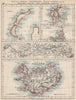 ARCTIC ISLANDS.Iceland Spitsbergen Franz Josef Land Novaya Zemlya 1903 old map
