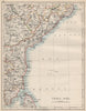 BRITISH INDIA SE.Madras Karnatak. French Karikal Pondicherry.JOHNSTON 1903 map