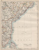 BRITISH INDIA SE.Madras Karnatak. French Karikal Pondicherry.JOHNSTON 1903 map