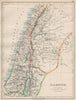 PALESTINE. Galilee Samaria Judea Perea Phoenicia Decapolis. JOHNSTON 1903 map