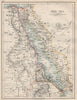 RED SEA. Egypt Eritrea Hedjaz Asir Yemen. Nile valley. Sinai.  JOHNSTON 1903 map