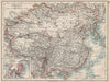 CHINESE EMPIRE. China East Asia Tibet Mongolia East Turkestan Korea 1903 map