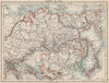 RUSSIA IN ASIA. Shows Trans-Siberian railway under construction  1903 old map