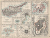 CYPRUS HONG KONG TOKYO PEKING JERUSALEM. City plans. Anzhu islands  1903 map
