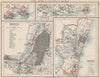 BRITISH INDIA CITIES.Calcutta & Madras plans. Also Aden/Perim.JOHNSTON 1903 map