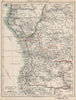 COLONIAL CENTRAL AFRICA. French Congo Free State Portuguese West Af.  1903 map