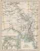 SOUTH AUSTRALIA.Explorer route Sturt Giles Elder Forrest Eyre Tictkins 1903 map