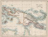 COLONIAL NEW GUINEA. Kaiser Wilhelm Land. British & Dutch New Guinea  1903 map