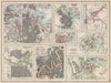 AUSTRALIA NZ CITIES. Sydney Hobart Perth Adelaide Brisbane Auckland 1903 map