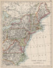 UNITED STATES NORTH EAST. New England Appalachia Atlantic states. USA 1903 map