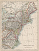 UNITED STATES NORTH EAST. New England Appalachia Atlantic states. USA 1903 map
