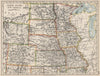 USA PLAINS STATES. Iowa Minnesota Kansas NE ND SD Colorado. JOHNSTON 1903 map