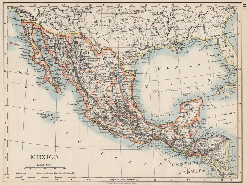 MEXICO. Greater Central America Republic-1895 Amapala treaty. JOHNSTON 1903