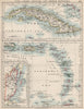 CARIBBEAN ISLANDS.Cuba British Honduras Caribbee/Windward. JOHNSTON 1903 map