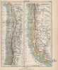 CHILE. Patagonia Cape Horn Tierra del Fuego. Steamship routes. JOHNSTON 1903 map