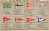 YACHT & SAILING CLUB FLAGS B-C. Buccaneer to Cercle de la Voile de Poissy  1902