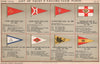 YACHT & SAILING CLUB FLAGS L-M. Lough Derg- Lytham- Real club Mediterraneo  1902