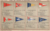 YACHT & SAILING CLUB FLAGS T-U. Thames Valley - Union Yachtsmen de Cannes  1902