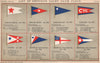 US YACHT CLUB FLAGS C-D. Carolina Chesapeake Bay Cleveland Corinthian 1902