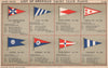 US YACHT CLUB FLAGS H-L. Illini Indian Harbor Jamaica Bay Jeffries Kennebec 1902
