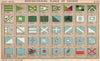 YACHT FLAGS. Turquoise & White. Turquoise & Red. Green Yellow & White 1902