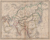 'Asie' by Meissas & Michelot. Asia. No Siam. China includes Korea 1861 old map
