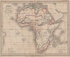 'Afrique' by Meissas & Michelot. Africa. 'Contrée Inconnue'. Barbarie 1861 map