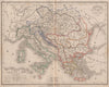 'Autriche, Italie, Turquie et Grèce'. Meissas. Shows Venice as Austrian 1861 map