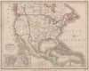 'Amérique Septentrionale'. Meissas & Michelot. Shows Texas Republic 1861 map
