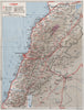 LEBANON vintage touring map 1956 old vintage plan chart