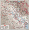 IRAQ & KUWAIT. Shows Saudi–Iraqi Tawal neutral zone & oil pipelines 1956 map