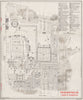 PERSEPOLIS vintage ground plan. Iran 1956 old vintage map chart