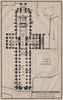 WINCHESTER CATHEDRAL floor plan. Hampshire. BAEDEKER 1906 old antique map
